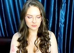 Busty brunette with big boobs rides cock