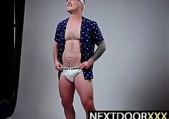 Derek Kage Devin Franco show off abs in photoshoot