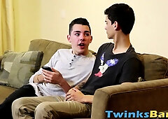 Raw blowjobs and bareback with three handsome young men