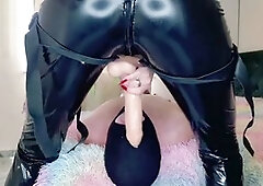 Dominatrix Nika trains her submissive's throat with a strap-on for some mind-blowing deepthroat action