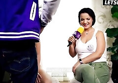 German Newbie Lia Louise Sucks & Rides Jason Iron's Giant Ramrod - LETSDOEIT