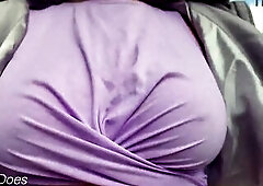 Amateur mother I'd like to fuck exposes her braless consummate titties outdoors