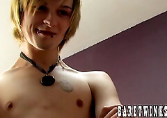 Punk twunk finishes off on himself while getting rammed humid