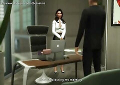 A excited cheating wife who finds a fresh toy to play with her vagina - The sims 4