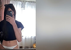 Sissy Trans Tsashleyy Jerks Off And Cum