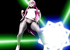 Skinny 3D futa's cock gets huge during the erotic dance