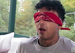 Men - Kenzo Alvarez Lets Finn August Ride Him, Then Drills Him In Bareback Doggystyle