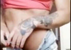 Hot Brazilian Bruninha Fitness shows off her fine tan lines and tanned body