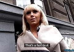 Christina was a piece of cake! I saw the beauty blonde walking today and I had to talk to her, then I noticed a tattoo on her arm! "Hi, my name i