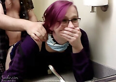 Quarantine Quickie In Public Restroom (close-up Creampie)