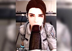 Hailey Strokes Your Schlong and Sucks the Tip POV (Ebony) - The 1st Descendant