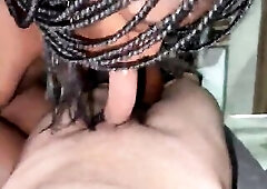 Black woman bitch likes to be drilled out of a fuck-rubber