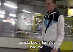 Czech Hunter - Tall Czech dude gay handjob outdoors