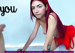 slender angel swallows my entire knob