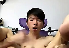 Hairless horny asian twink