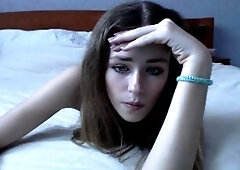 Pale amateur teen brunette Lynn Love