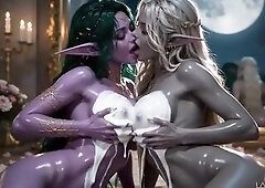 Teen Dream Elven Lesbo Love Scene