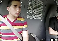 Twink roughed up anally by jock that cums on his face