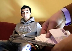 Dark-haired hottie surrenders his tight butthole