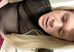 Beautiful trans, sissy makeup, solo trans