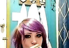 EMO SLUT STRIPS FOR AUDIENCE