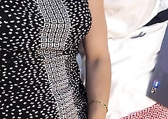 Tranny with big tits tugs on her big cock