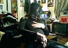 Gay In Latex Suit Hot Wanking