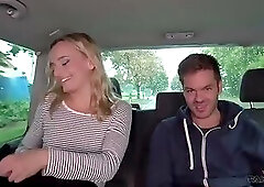 Big UK cock riding in blondies tight pussy as thanks for help