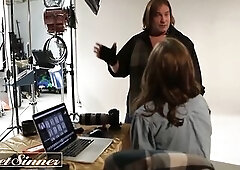 ADULTMOBILE - PLEASING SINNER - Molly Manson, Evan Stone - Office Conflicts Scene three