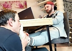 Feet Worship and Blowjob Scene