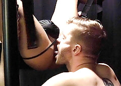 Classy boys play naughty games in rough gay duo