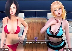 POV adventure in a wild porn game featuring a young redhead