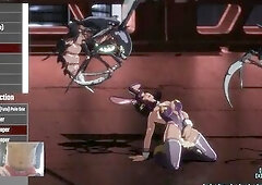 BRUNNETE HOT BUNNY ANGELS BEING DRILLED BY ALIENS - PURE ONYX