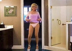 Julie likes her pink costume