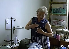 Hairy Mature Granny Fingers Herself And Plays With Toy
