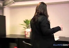 Ass slam with French brunette hair Lexie Candy