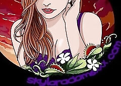 Shemale works out naked and teases with her bubbly ass