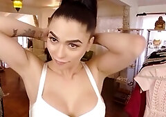 Domino Presley does a teasing strip show with sex toys