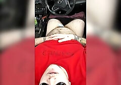 Trans Chap Makes His FTM Ramrod Cum Hard in Car (Boy Groaning ASMR) Smokin' Fetish
