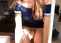 Piss @ cum on her brests