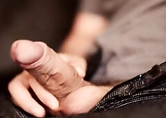 My wang growing, cumming close up