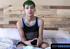 After the interview Cole Patrick jerks you with his big dick