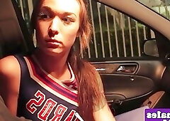 Gorgeous stretchy shemale rimmed and drilled