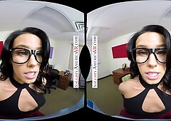 Megan Rain lets her boss enter the backdoor in order to save her job