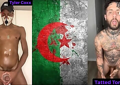 FLESHLIGHT SOIREE - Tyler Coxx & Inked Tommy use the faux pussytoy to spunk rock-hard inwards creampied (TEASER)