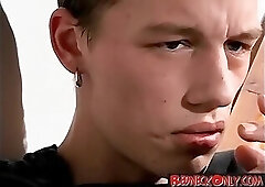 Straight White trash smoker jacks his uncut meat