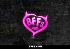 BFFS - Curvy Blonde Fucks Trainer In Front Of Her Friends