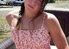 Public Masturbation by a Femboi