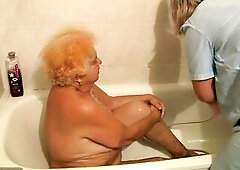 Very old obese granny banging