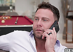 Horny big boobs MILF stepmom Andi Avalon lets stepson to fuck her hard